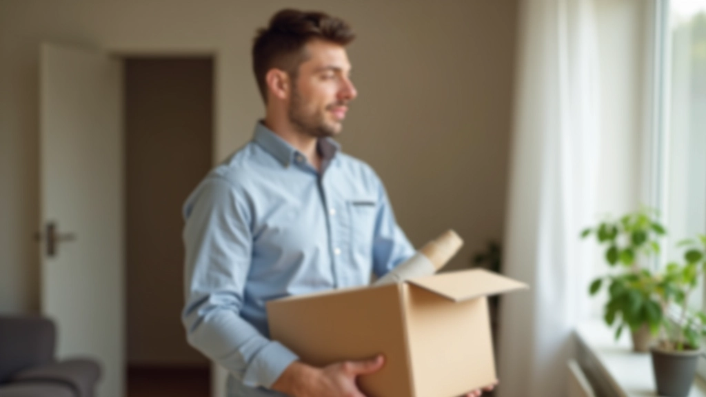 Person holding a box of items ready for donation or responsible disposal